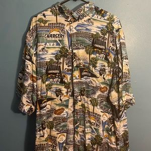 NFL SAN DIEGO LOS ANGELES CHARGERS VINTAGE HAWAIIAN SHIRT